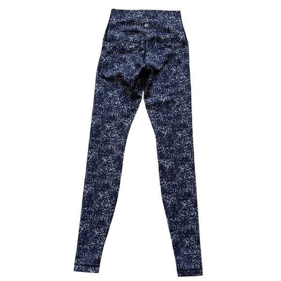 Lululemon Wunder Under Pant Full On Luon Roll Down Rocky Road Sand Dune Size 4 - Picture 4 of 9